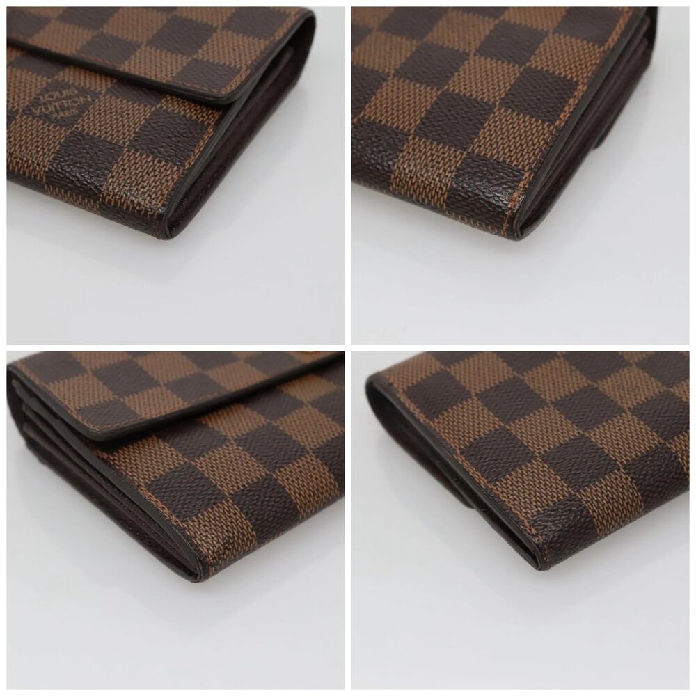LOUIS VUITTON Damier Ebene Portefeuille Sarah Long Wallet N60491 LV Auth 135012 - Picture 14 of 16